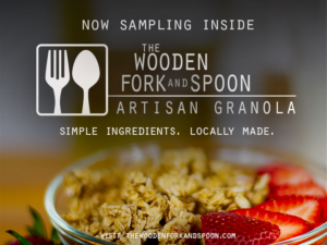The Wooden Fork and Spoon Sidewalk Poster